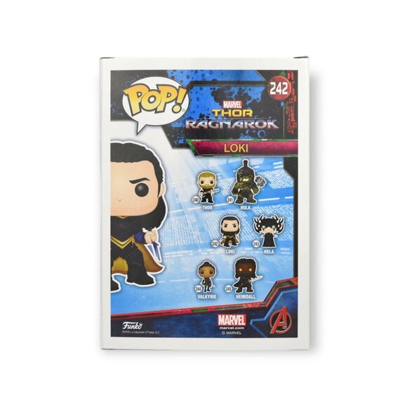 Funko Pop Thor Ragnarok Sakaarian Loki #242 Vinyl Bobble Head Marvel Figure New - Picture 3 of 6